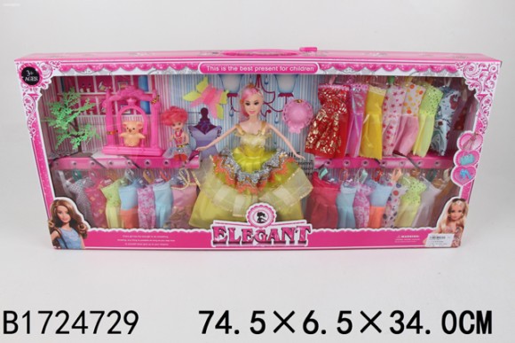 Набор кукла платья/аксессуары (18)